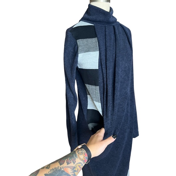 Lila Kass Twist Front Color-block Sweater Dress size XS - Picture 6 of 14